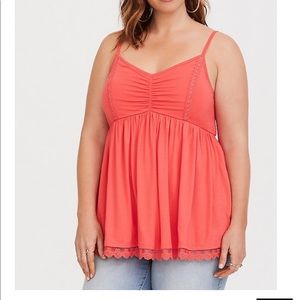 Coral tank top